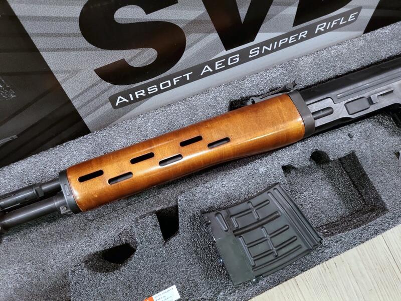 二手寄賣 近全新 LCT SVD 原木版 全鋼製 電動槍 AEG 1槍1匣.改精密管/HOP皮