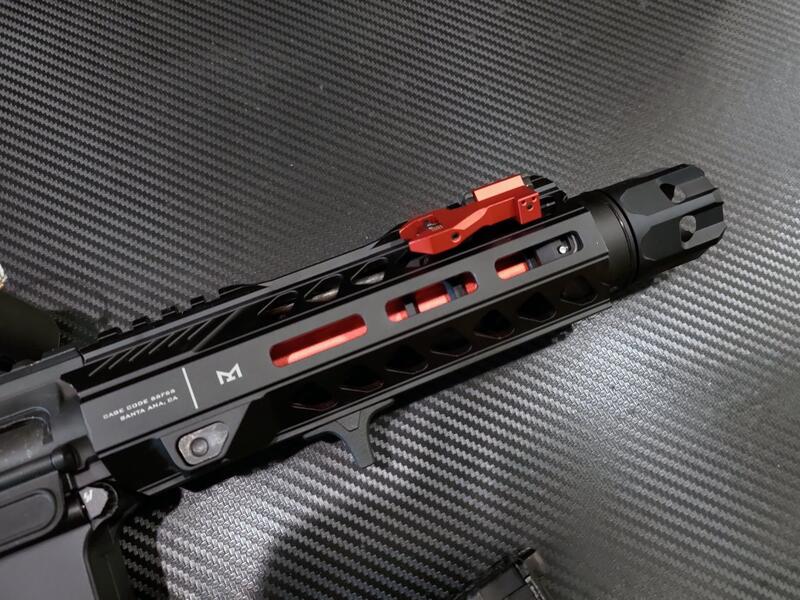 二手寄賣 9成新 GHK MK18 外觀全改紅黑 SI風格套件 TNT精密管套件.RA可調槍機 1槍1匣