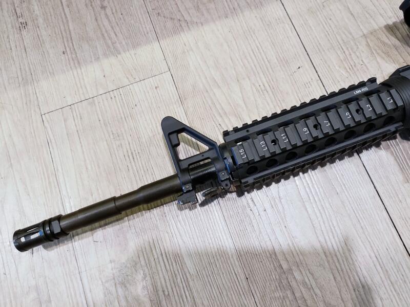 二手寄賣 8成新 KJ M4A1 RIS 全金屬 瓦斯槍 GBB 無彈匣 含小海螺狙擊鏡