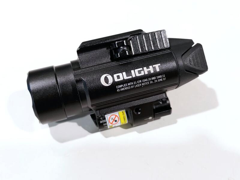 二手寄賣 近全新 Olight Baldr IR 紅雷射槍燈 1350流明 黑色 槍燈 送電池+充電器