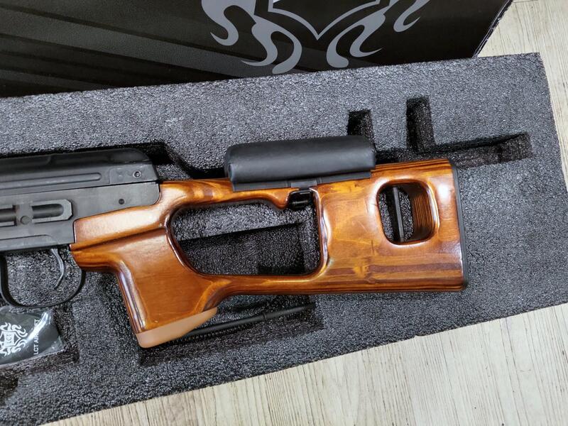 二手寄賣 近全新 LCT SVD 原木版 全鋼製 電動槍 AEG 1槍1匣.改精密管/HOP皮